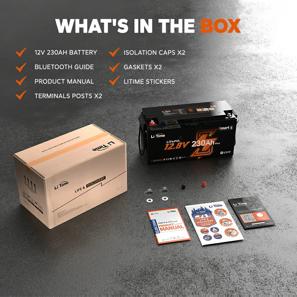 LiTime 12V 230Ah Bluetooth Lithium RV Battery with Low-Temp Protection - Image 12