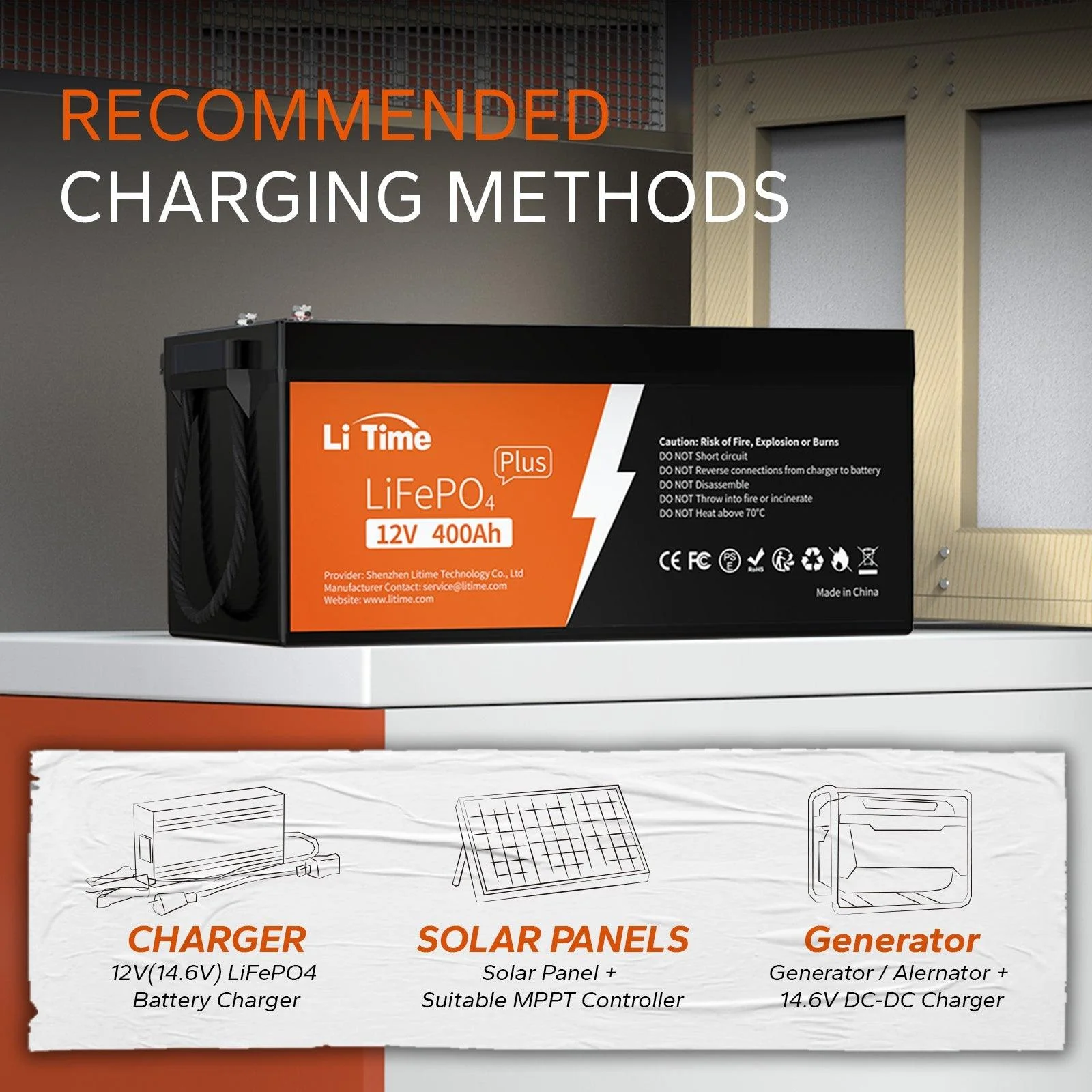 ✅Like New✅LiTime 12V 400Ah LiFePO4 Lithium Battery - Image 6