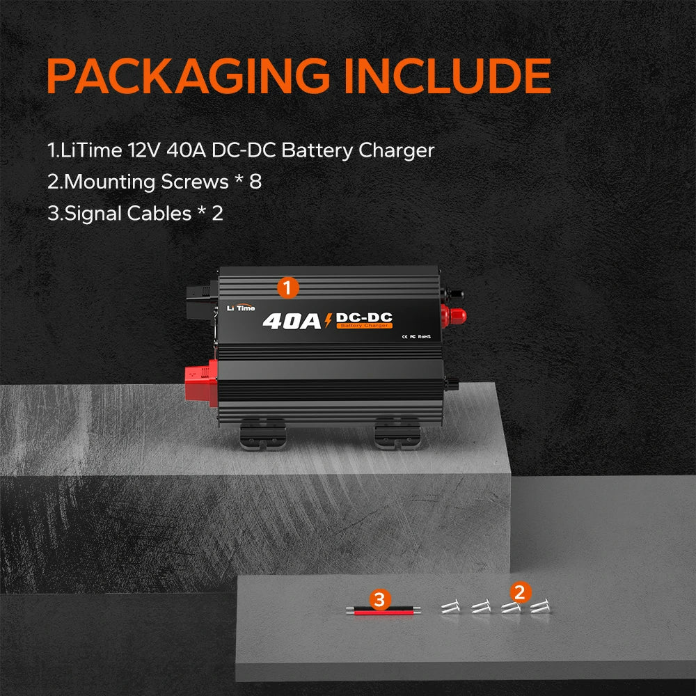 【Like New】LiTime 12V 40A DC to DC Battery Charger - Image 7