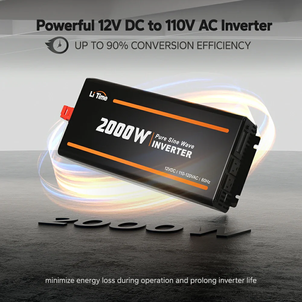 ✅Like New✅LiTime 2000 Watt 12V Pure Sine Wave Inverter - Image 4