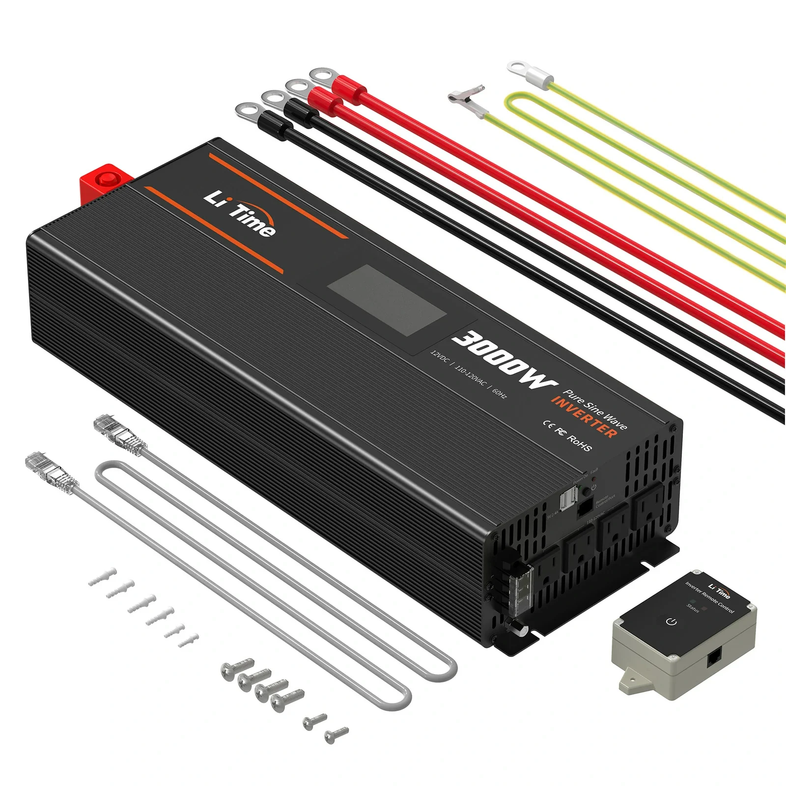 ✅Like New✅LiTime 3000 Watt 12V Pure Sine Wave Inverter