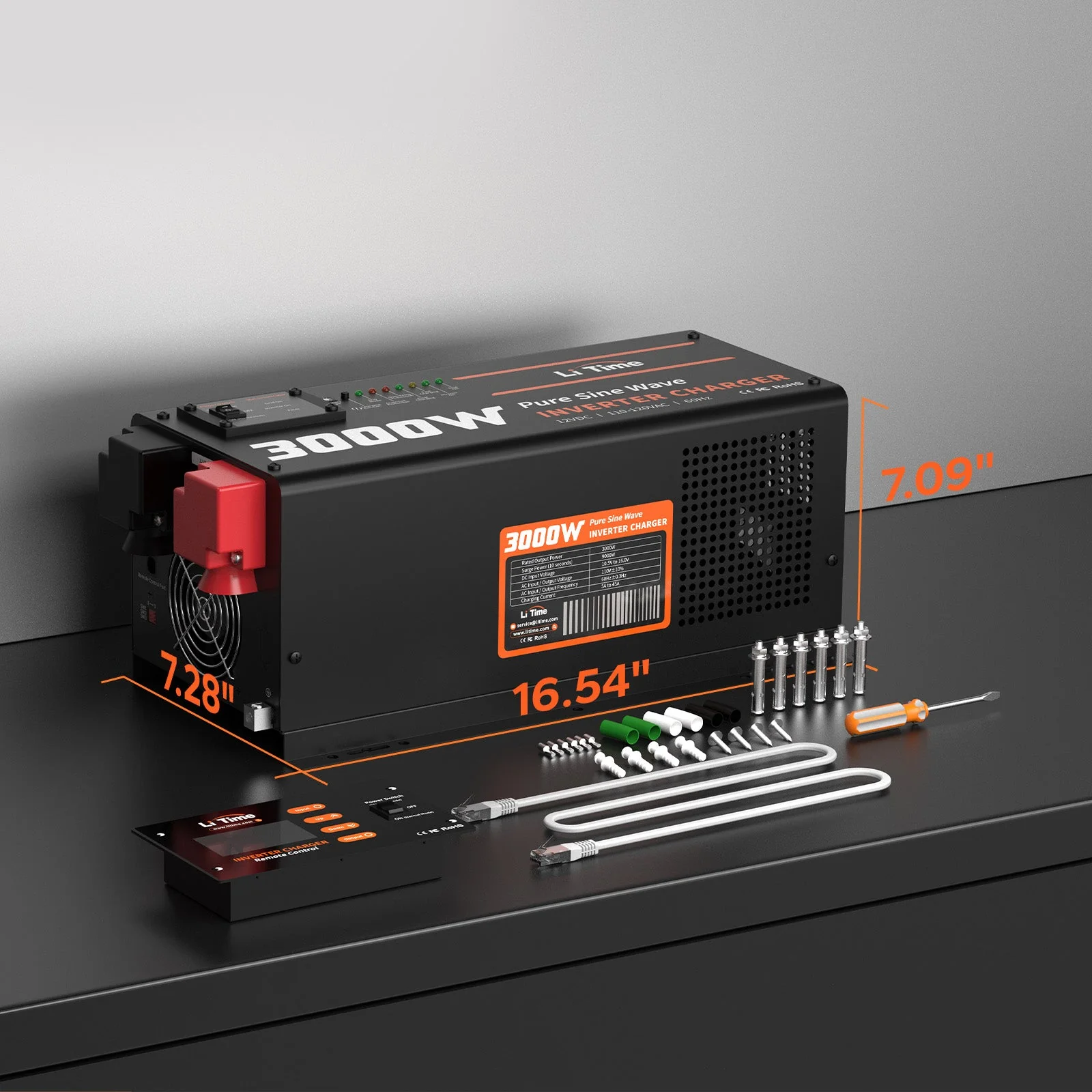 ✅Like New✅LiTime 3000 Watt Pure Sine Wave Inverter Charger for UPS, RV, Home, Boat - Image 5