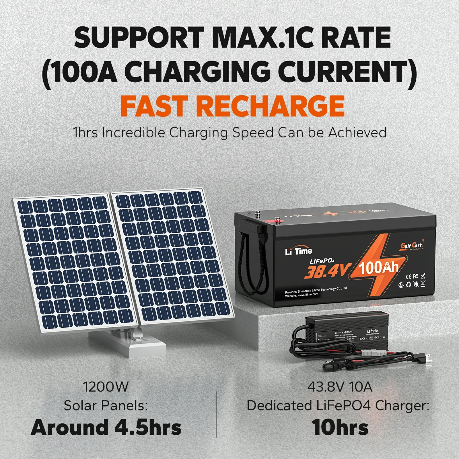 ✅Like New✅LiTime 36V 100Ah Lithium Golf Cart battery, 200A BMS, 3840Wh Energy - Image 7