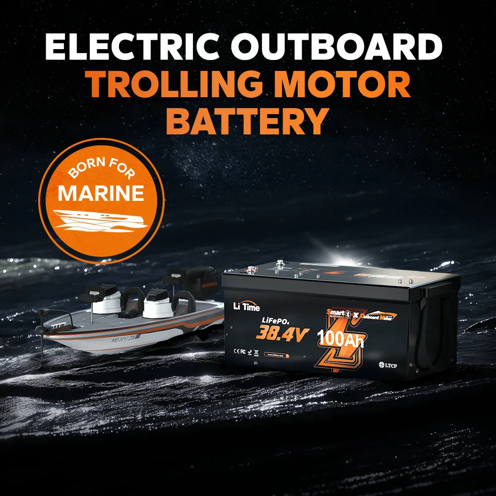 ✅Like New✅LiTime 36V 100Ah OBM Outboard Motor Lithium Marine Electric Boat Battery - Image 8