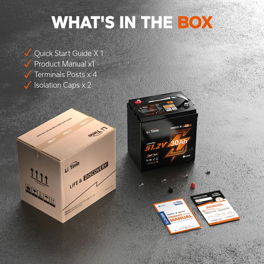 ✅Like New✅LiTime 48V 30Ah GC2 Bluetooth Golf Cart Lithium Battery - Image 10