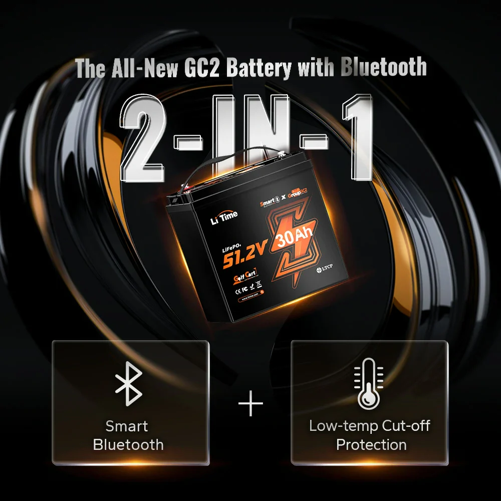 ✅Like New✅LiTime 48V 30Ah GC2 Bluetooth Golf Cart Lithium Battery - Image 5