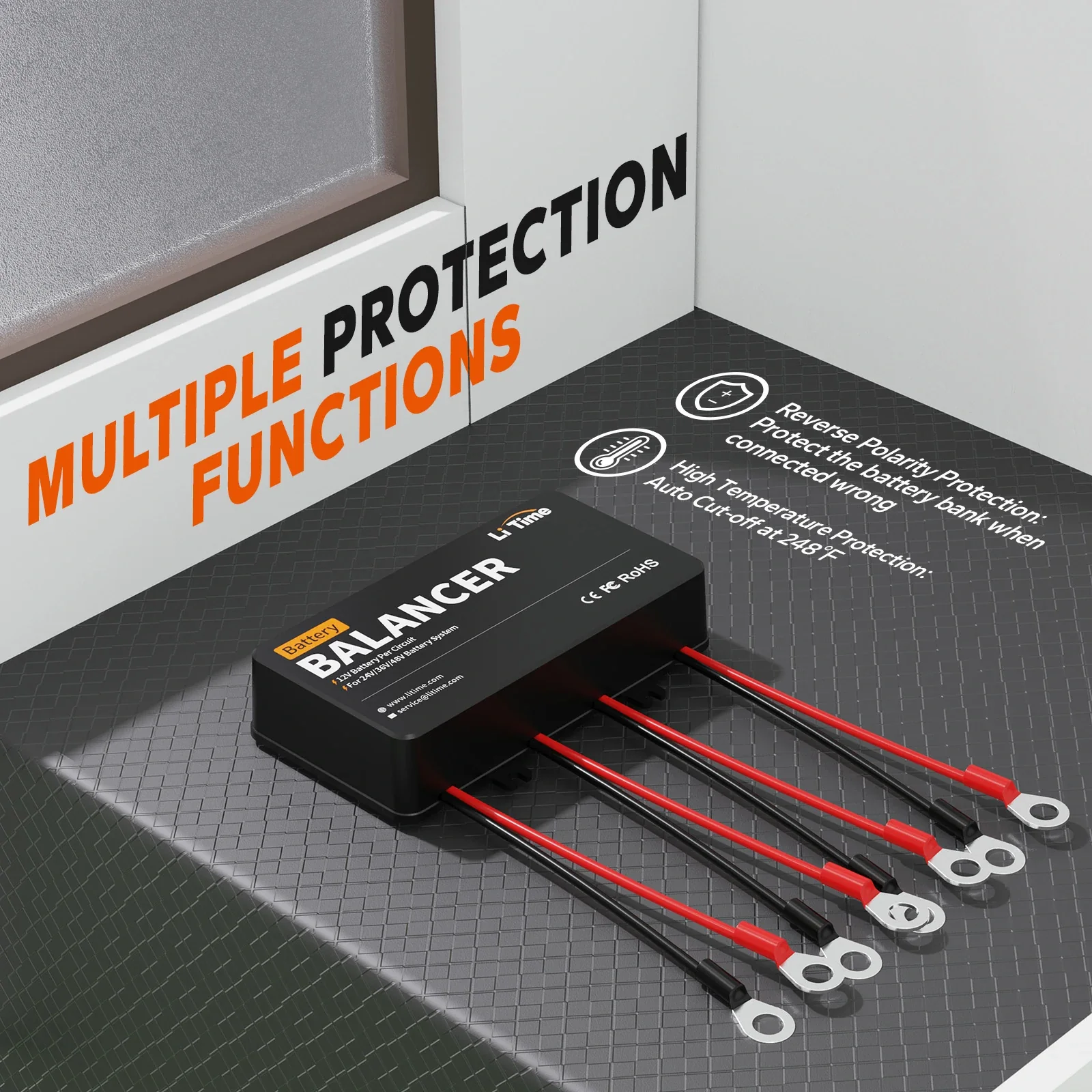 ✅Like New✅LiTime Battery Balancer for Series & Parallel Connected Batteries - Image 4