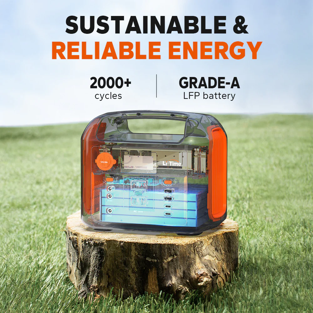 【Like New】LiTime D320 Portable Power Station | 400W 320Wh - Image 3