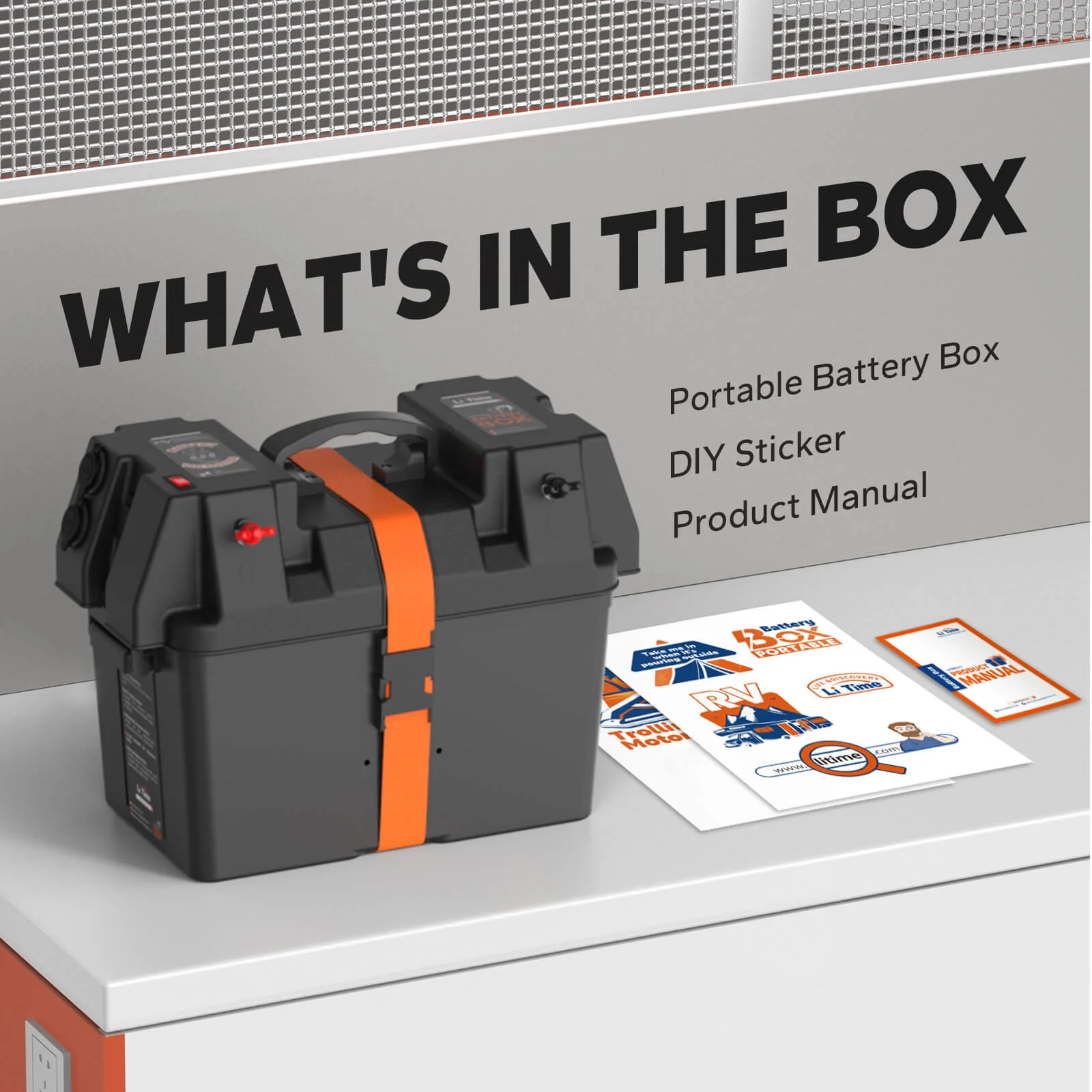 ✅Like New✅ LiTime Group 24/27/31 Battery Box, Built-in Voltmeter - Image 10