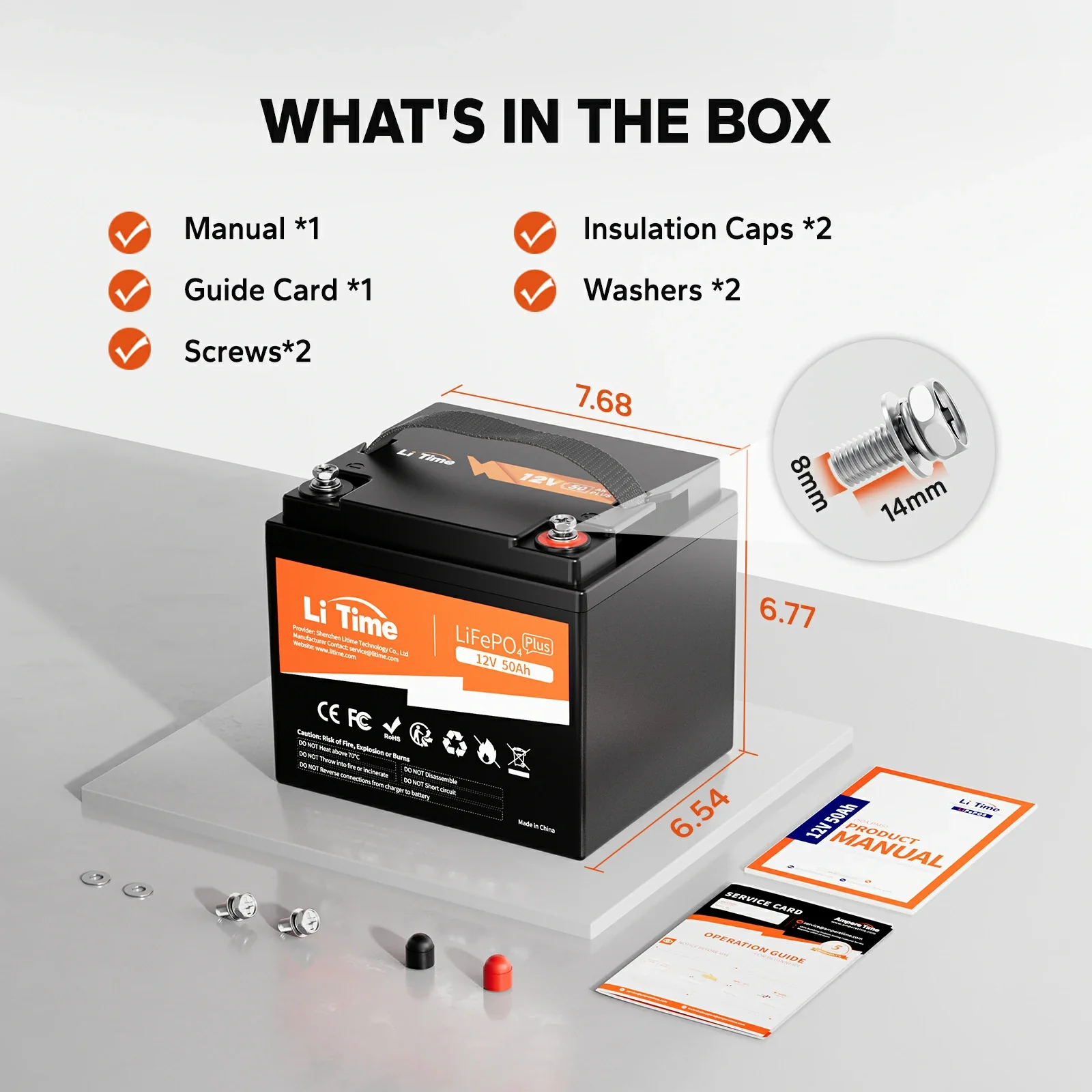 LiTime 12V 50Ah Lithium Battery for Marine, RV, Fish Finder - Image 10