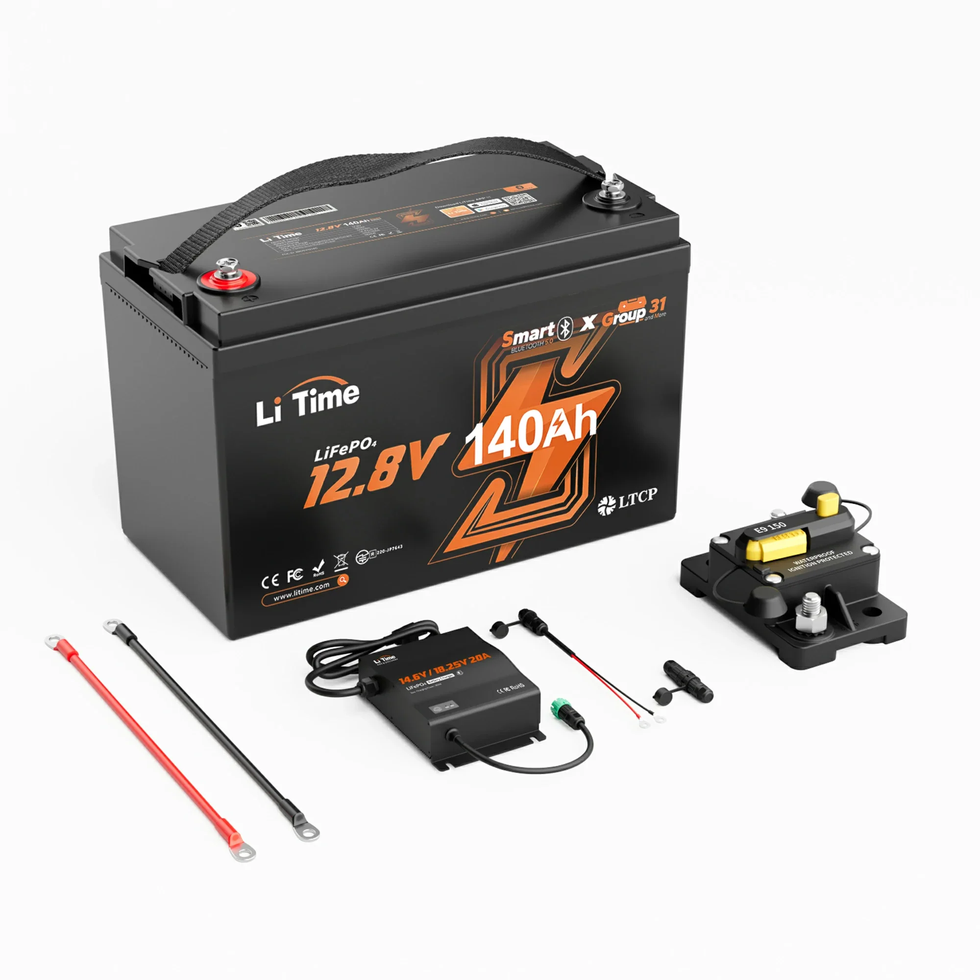 LiTime 12V 140Ah Bluetooth Lithium Deep Cycle Battery for RV and Trolling Motor - Image 17
