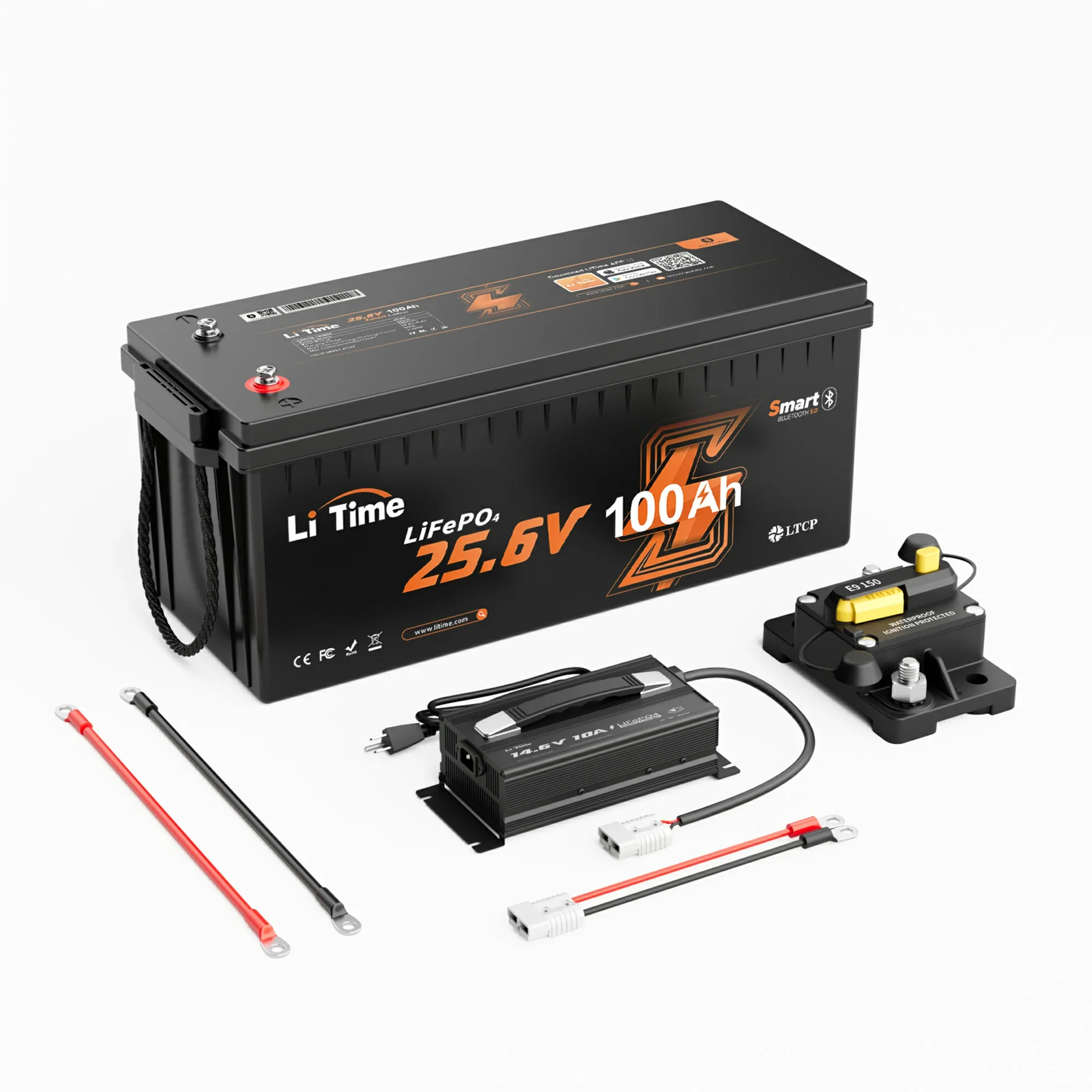 LiTime 24V 100Ah LiFePO4 Bluetooth Lithium RV, Marine Battery with Low-Temp Protection - Image 15