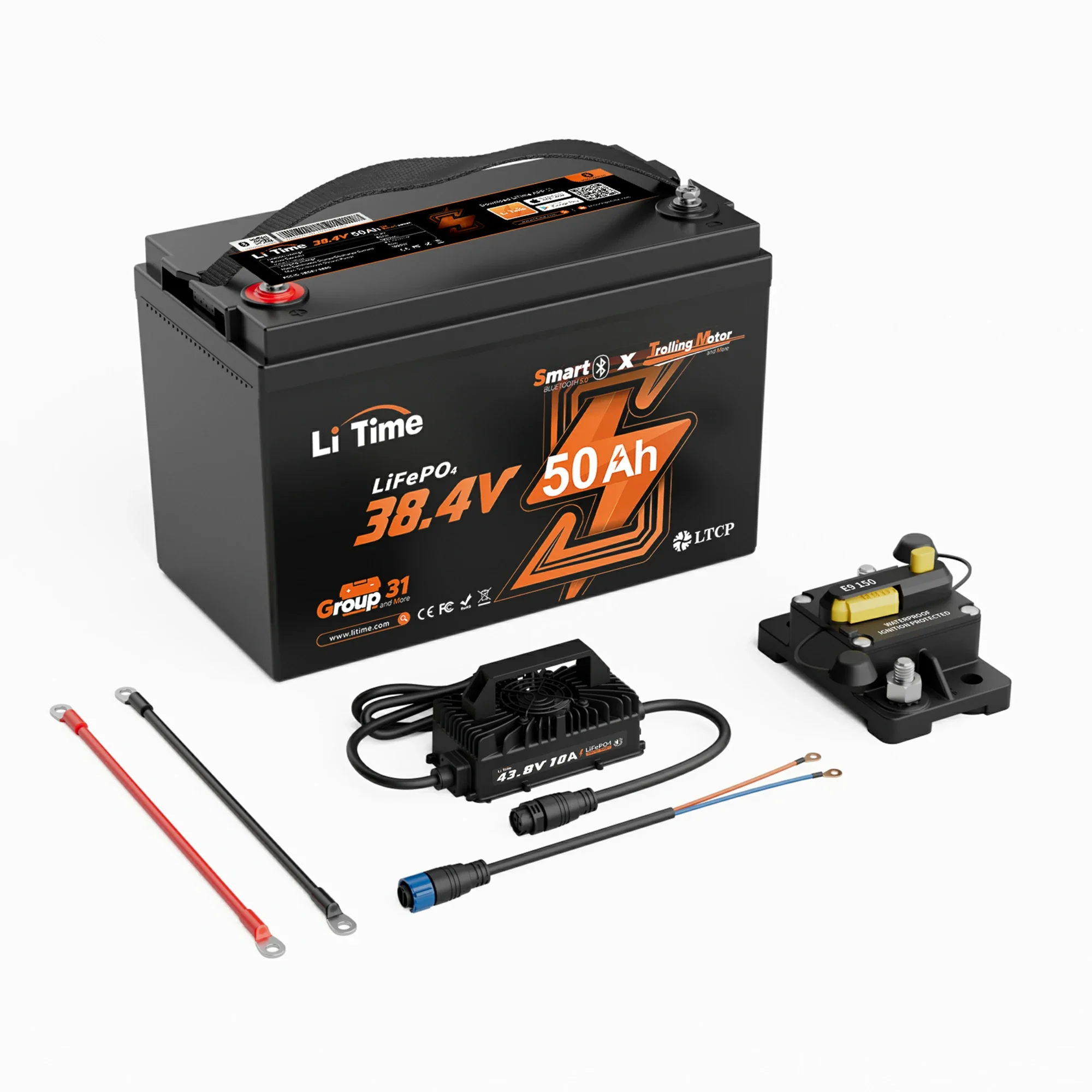 LiTime 36V 50Ah Marine Trolling Motor Lithium Bluetooth Battery - Image 15