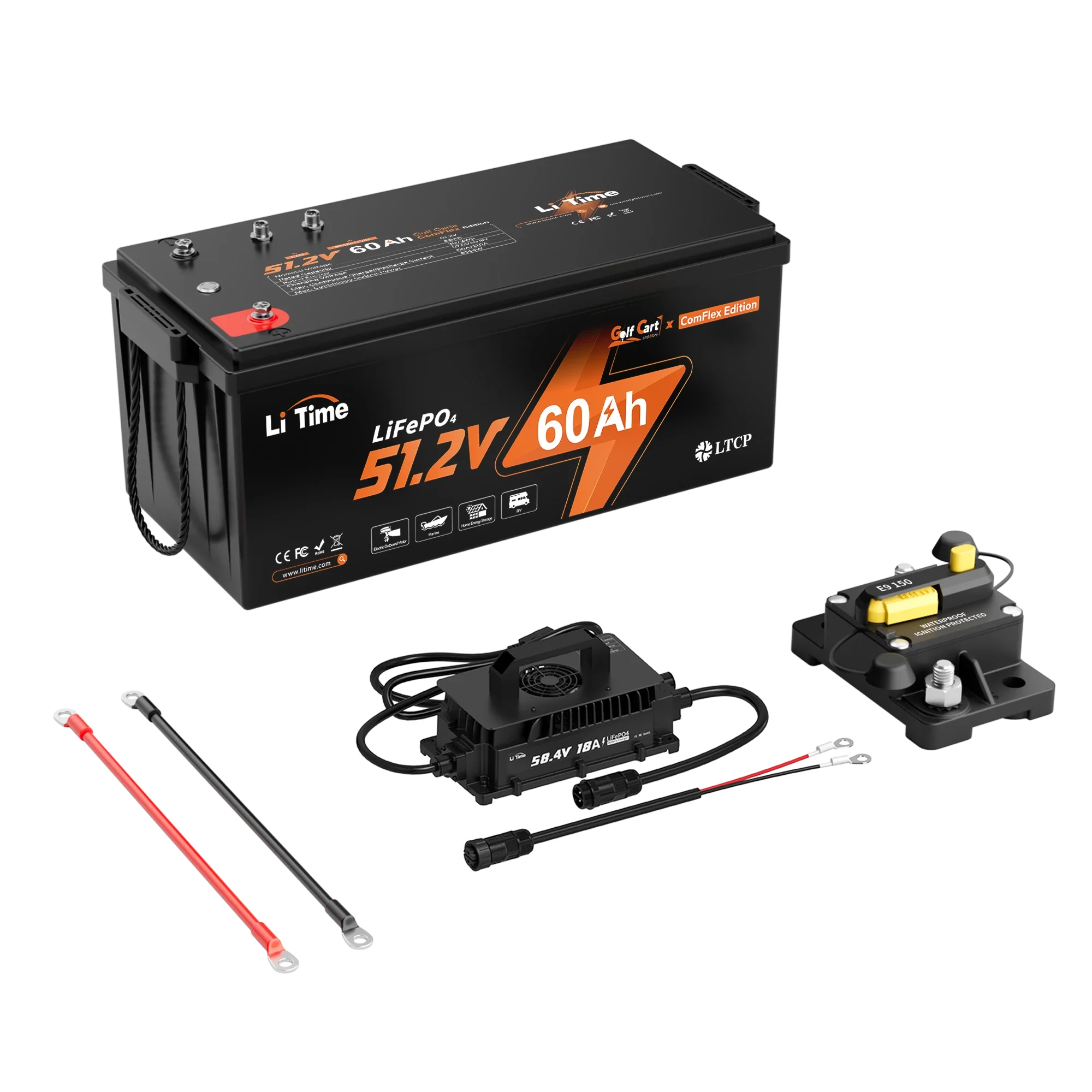 LiTime 48V-72V Marine Power Solution for 5001-10000W Electric Outboards and Trolling Motor - Image 6